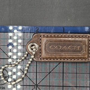 Coach Brown Leather Tag